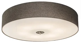 Rustikálne stropné svietidlo taupe 70 cm - Drum Jute