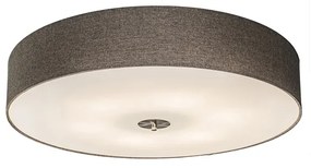 Rustikálne stropné svietidlo taupe 70 cm - Drum Jute