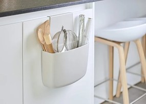 Kuchynský ORGANIZÉR na dvierka, biely, plastový HOLDER