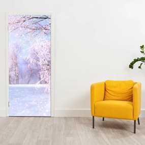 Fototapeta na dvere - Mrazivá zima (95x205cm)