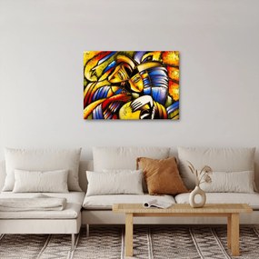 Obraz - Olejomaľba, milenci (70x50 cm)