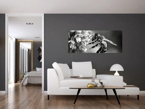 Obraz - Detail včely (120x50 cm)