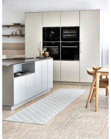 Svetlosivo-krémový vnútorný a vonkajší koberec 70x60 cm Rex Fossil – Pappelina