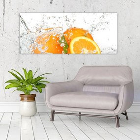 Obraz - Šťavnaté pomaranče (120x50 cm)