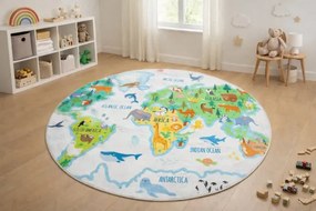 Detský koberec KIDS 250321N kruh