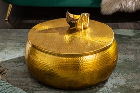 Konferenčný stolík s úložným priestorom Orient Storage zlatý 70cm