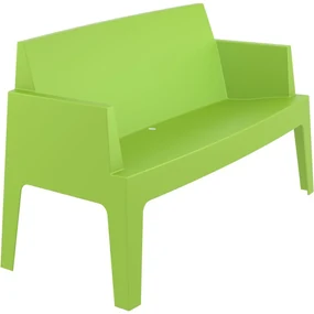 BOX SOFA záhradná lavica s podrúčkami tropical green
