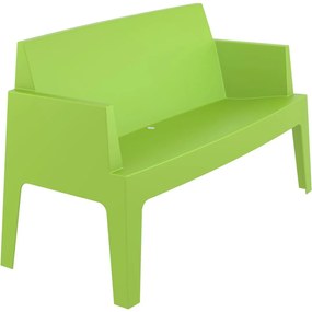 BOX SOFA záhradná lavica s podrúčkami tropical green