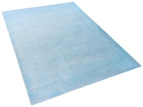 Viskózový koberec 160 x 230 cm svetlomodrý GESI II Beliani