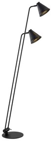 Argon 7077 - Stojacia lampa AVALONE 2xE27/15W/230V čierna