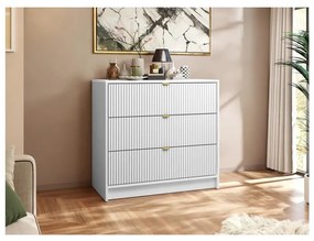 Komoda TIRENO 75x80 cm biela