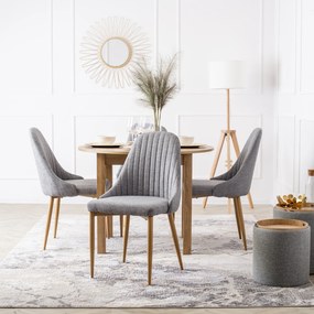 Čalouněná jídelní židle TORINO šedá