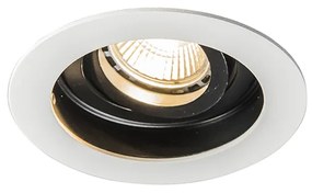 Inteligentné zapustené bodové svietidlo biele s oceľou vrátane Wifi GU10 - Rondoo