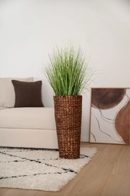 Umelá tráva v kvetináči ZEBRA, plast, výška 60 cm, zelená