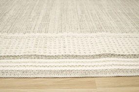 Koberec Cotton C117 rám, krémový / sivý