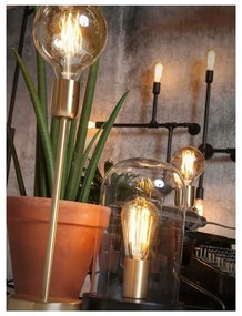 Čierna stolová lampa so skleneným tienidlom (výška 30 cm) Seattle – it's about RoMi