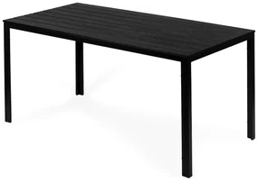 ModernHome Záhradný stôl 156 x 78 cm - Čierny