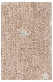 Svetloružový prateľný ručne tkaný bavlnený detský koberec 100x150 cm Mini Dot Rose – Lorena Canals