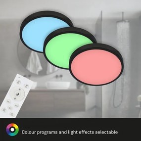 Briloner 3709-015 - LED RGBW Stm. stropné svietidlo LED/22W/230V čierna + DO