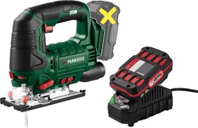 Parkside®  Aku priamočiara píla 20 V Pstda 20-Li C3 + Akumulátor 20 V/2 Ah + Nabíjačka 20 V/2,4 A  (800012078)