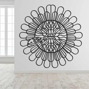 Drevený obraz Mandala Ryba | Vyrezávaná 3D dekorácia na stenu | SENTOP HDF0348