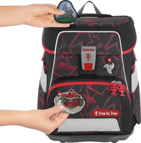 Školská aktovka Step by Step SPACE, Ninja Yuma - 5-dielna súprava