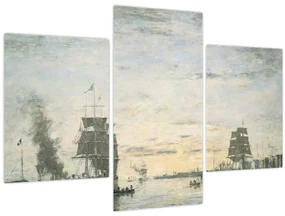 Obraz - Eugène Boudin, Entrance to the Harbor, Le Havre, reprodukcia (90x60 cm)