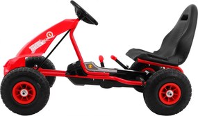 Ramiz Motokára Champion pre deti 3+ Červená + Nafukovacie pneumatiky + Nastaviteľné sedadlo + Ručná brzda