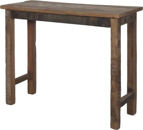 Hnedý antik konzolový stôl Grimaud z recyklovaného dreva Nature – 91*36*75 cm