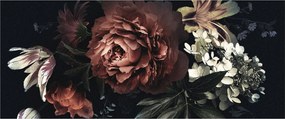 Obraz - Temné kvety (120x50 cm)