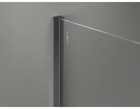 Mexen, Mexen Kioto-X sprchová stena 80 x 200 cm, mráz 10 mm, pištoľový kov - 800-080-101-95-30-X