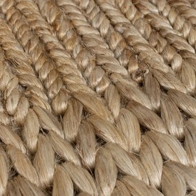 Ručne tkaný kenafový koberec v prírodnej farbe 120x170 cm Drew Border – Flair Rugs