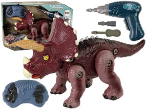 Lean Toys Šróbovací dinosaurus s príslušenstvom – diaľkové ovládanie