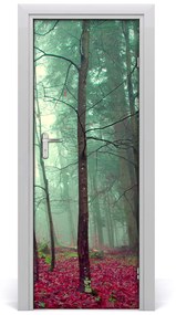 Fototapeta na dvere les jeseň 95x205 cm