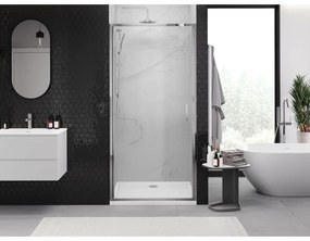 Mexen Exo, 1-krídlové dvere do otvoru 75x200 cm, 6mm číre sklo, chrómový profil, 817-075-000-01-00