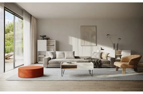 Biela matná knižnica 100x147 cm Nina - TemaHome