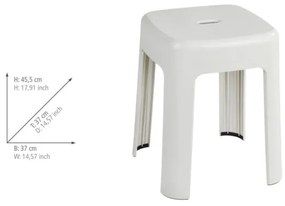 WENKO 22160100 - Stolička ALASKA 37x45,5 cm biela