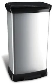 Curver Pedálový odpadkový kôš Silver, 50 l