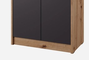 Policová skriňa Vincent, dub artisan/antracit