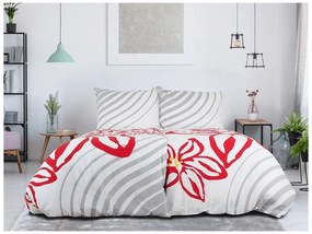 Bavlnené obliečky FLOERIC svetlosivé Rozmer obliečky: 70 x 90 cm | 140 x 200 cm