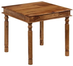 Jedálenský stôl masívne sheeshamové drevo 80x80x77 cm