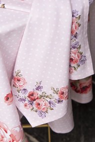 Ružová bavlnená chňapka - rukavice s ružami Dotty Rose - 18 * 30 cm