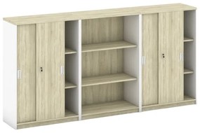 Zostava skríň MIRELLI, Typ IV - biela/dub sonoma