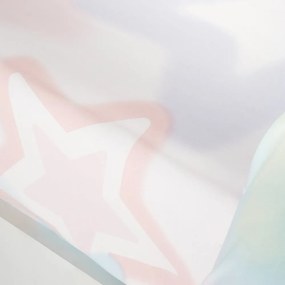 Biela/ružová napínacia detská plachta na dvojlôžko 135x190 cm Ombre Stars – Catherine Lansfield