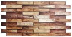 PVC 3D obkladový panel 98 x 48 cm - Walnut Panel drevo orech