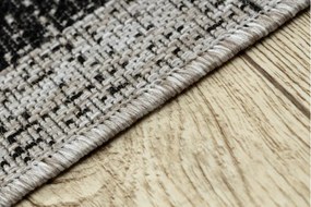 Koberec SIZAL FLOORLUX 20401 černý / stříbrný
