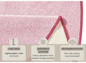 Svetloružový okrúhly koberec ø 133 cm Fancy – Hanse Home