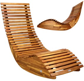 Záhradné ergonomické lehátko - agát