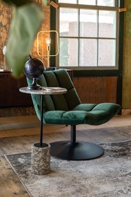 Dutchbone Bar Lounge Velvet otočné kreslo - Hnedozlatá