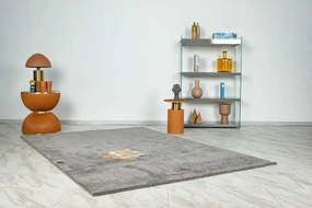 Lalee Kusový koberec Trendy Uni 400 Grey Rozmer koberca: 200 x 290 cm
